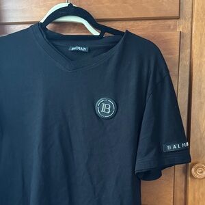 Balmain Black Short Sleeve Tee
